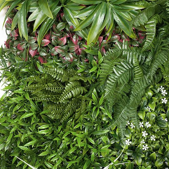 Fern Lush Mixed Vertical Garden UV Resistant Green 100cm Pack of 2