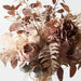 Hydrangea Rose Mix in Vase - Ivory Brown - 61cm
