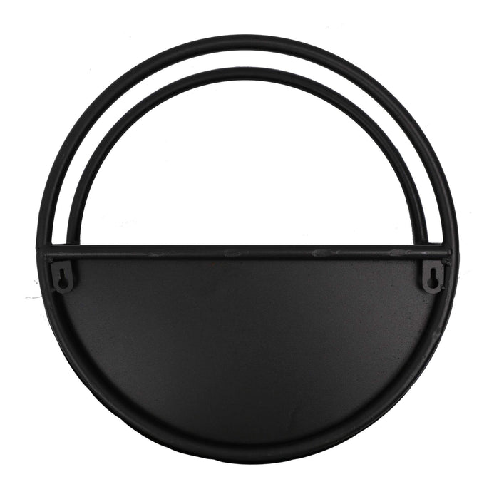Floating Half Moon Semi Circle Metal Wall Planter 35cm - FLORA DESIGNS