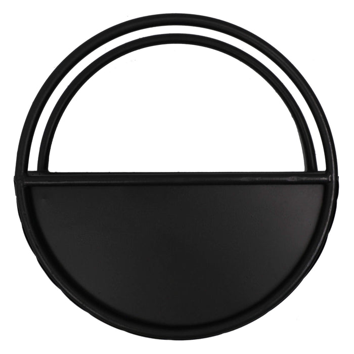 Floating Half Moon Semi Circle Metal Wall Planter 35cm - FLORA DESIGNS