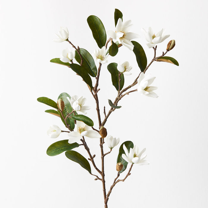 Magnolia Pearl Spray White 83cm Set of 12