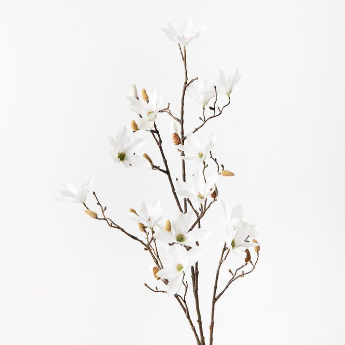 Magnolia Tree Spray White 115cm Set of 12