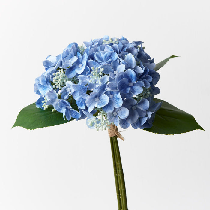 Hydrangea Bouquet Blue 33cm Set of 12