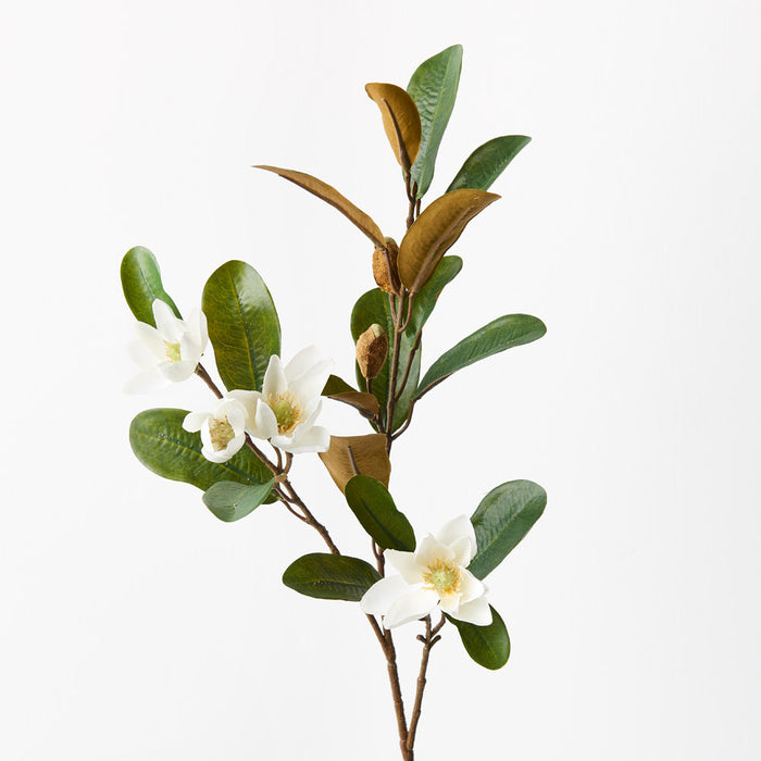 Magnolia Pearl Spray White 61cm Set of 12