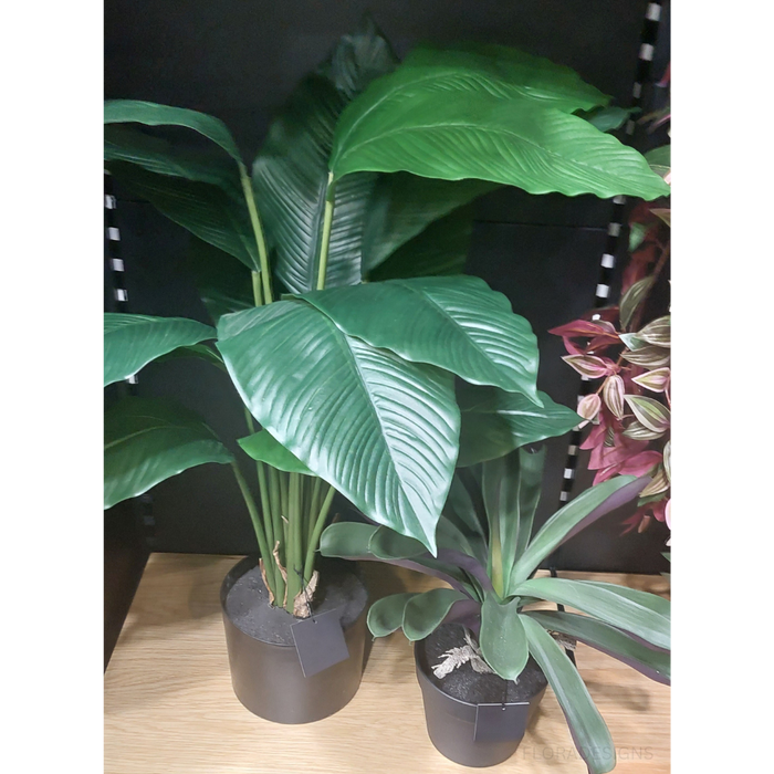 Spathiphyllum Leaf Plant Green 63cm Pack of 2