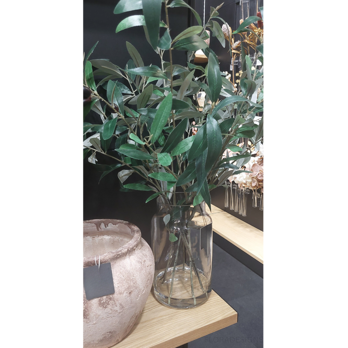 Olive Leaf Mix Green in Vase 82cm