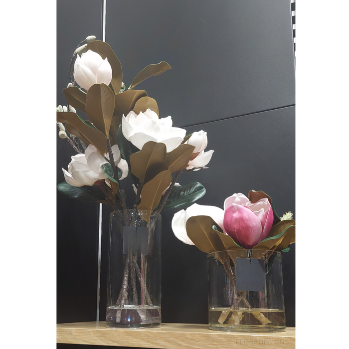 Magnolia Japanese Mix in Vase 70cm Light Pink