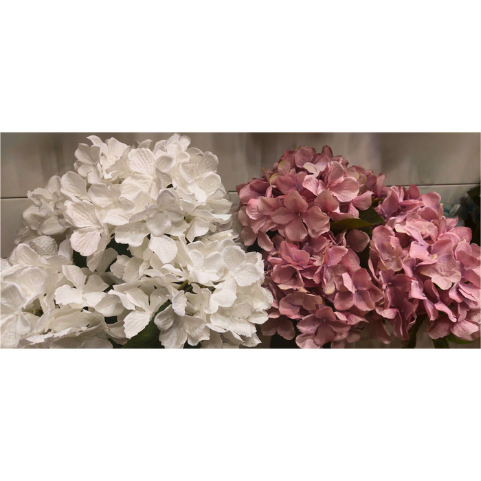 Hydrangea Bush 46cm White Pack of 12