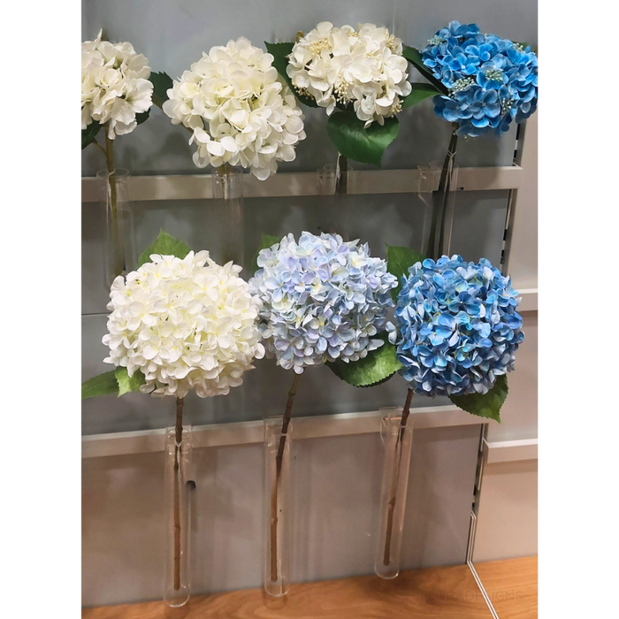 Hydrangea Bouquet Blue 68cm Set of 12