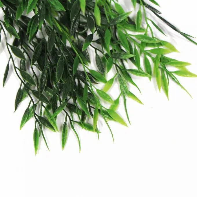 Artificial Bamboo Leaf Stem UV Resistant 30cm Set of 3