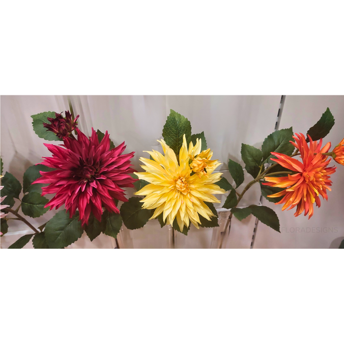 Dahlia Spray Orange 74cm - Pack of 12