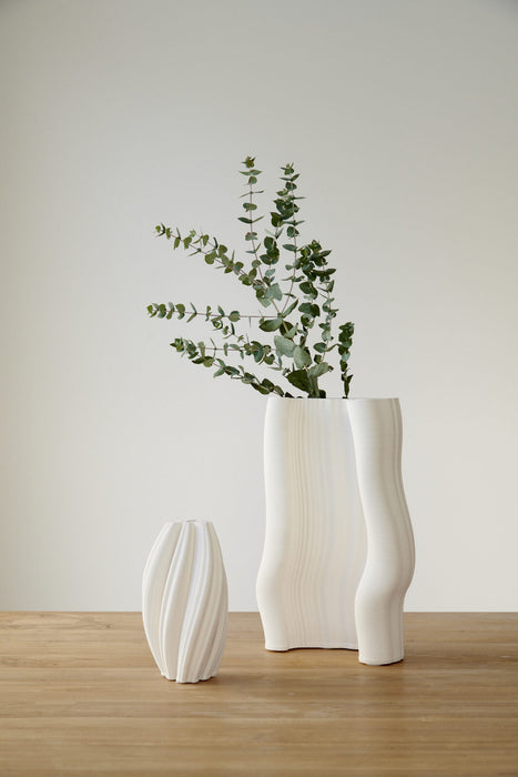Mia White Vase 30cm