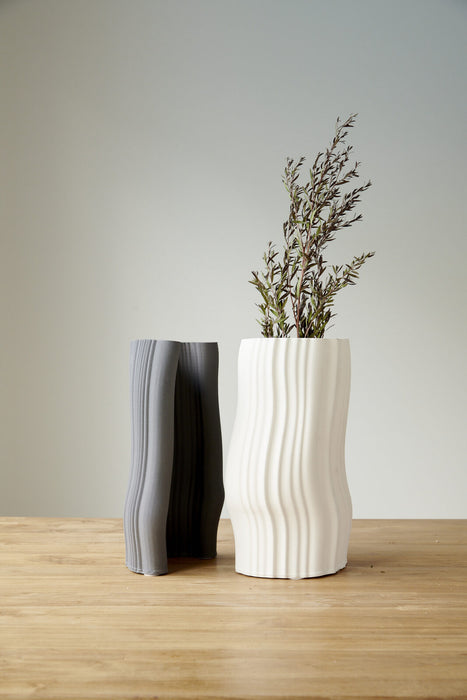 Mia White Vase 30cm