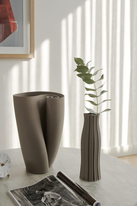Jade Tan Vase 34cm