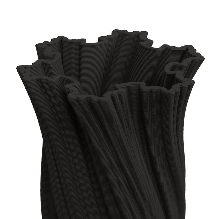 Ivy Black Vase - 24cm