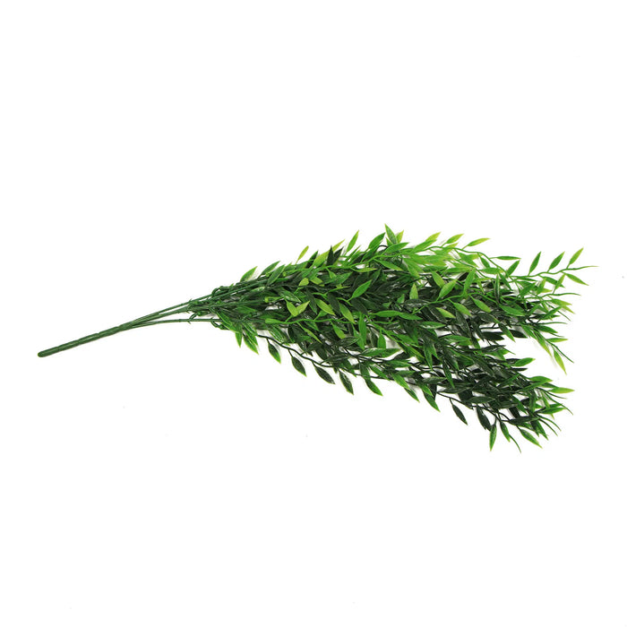 Artificial Bamboo Leaf Stem UV Resistant 30cm Set of 3