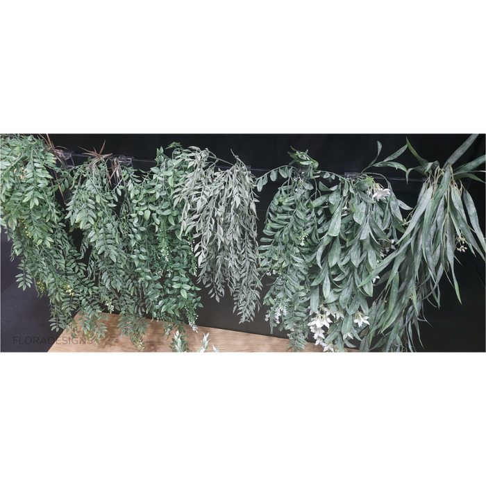 Eucalyptus Seed Hanging Bush Grey Green 96cm Set of 6