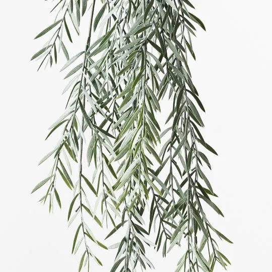 Acacia Leaf Hanging Bush Green Grey 76cm Set of 12