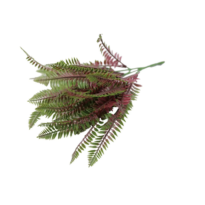 Artificial Royal Purple Fern Stem UV Resistant 33cm Set of 4