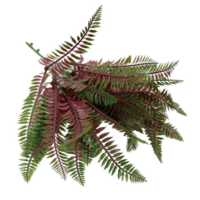 Artificial Royal Purple Fern Stem UV Resistant 33cm Set of 4