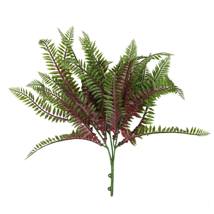 Artificial Royal Purple Fern Stem UV Resistant 33cm Set of 4