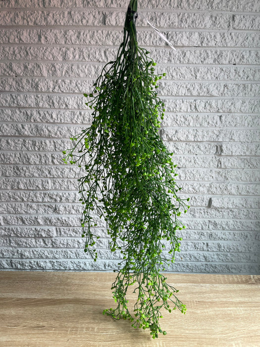 Artificial Hanging Plant (Mixed Green String of Pearls) UV Resistant 90cm