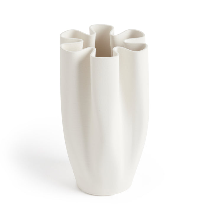 Aurora White Vase - 32cm