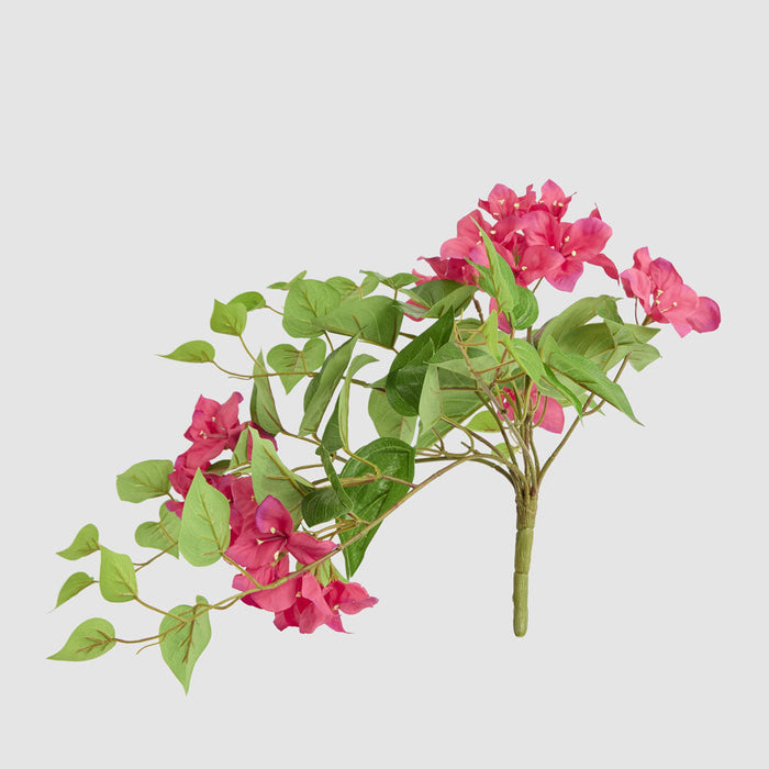 Artificial UV Trailing Bougainvillea Bush Fuchsia 50cm Fuchsia - FLORA DESIGNS