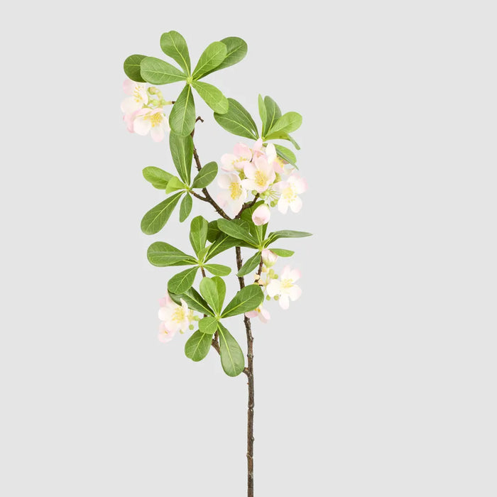 Blossom Flower Leafy Spray Pink 75cm Pack of 12