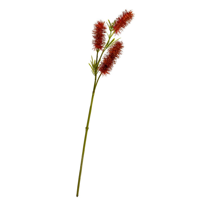 Bottle Brush Spray 60cm Red Set of 12