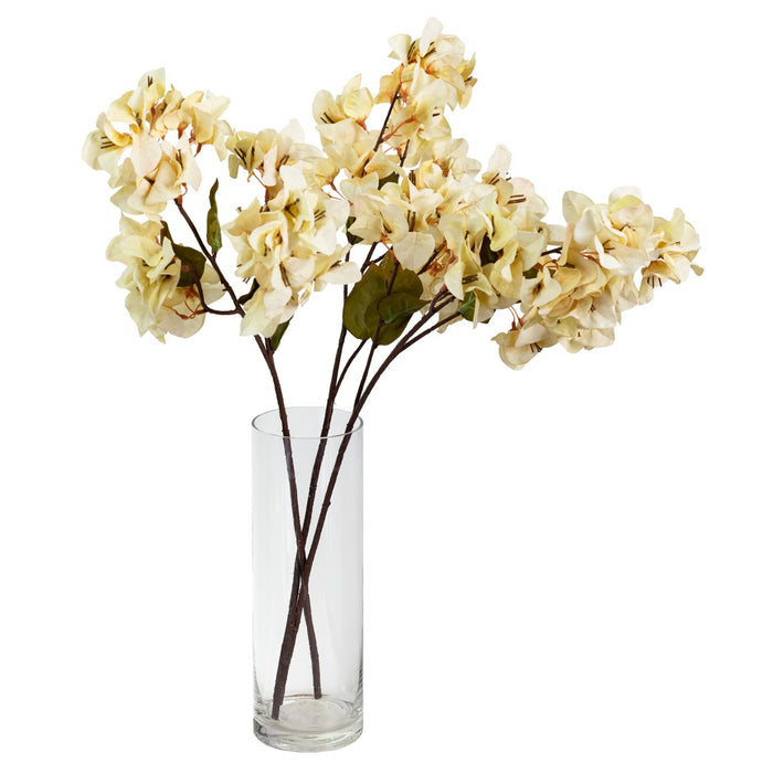 Bougainvillea Spray 70cm Cream Set of 12