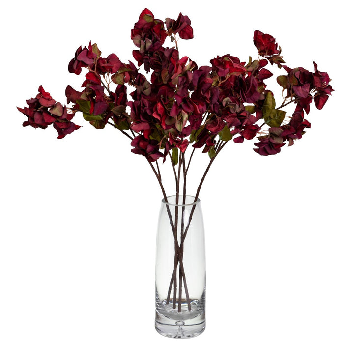 Bougainvillea Spray 70cm Wine Red Set of 12