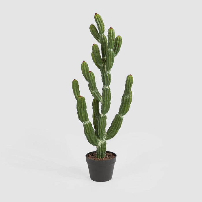Artificial Potted Cactus 98Cm 98cm Green - FLORA DESIGNS