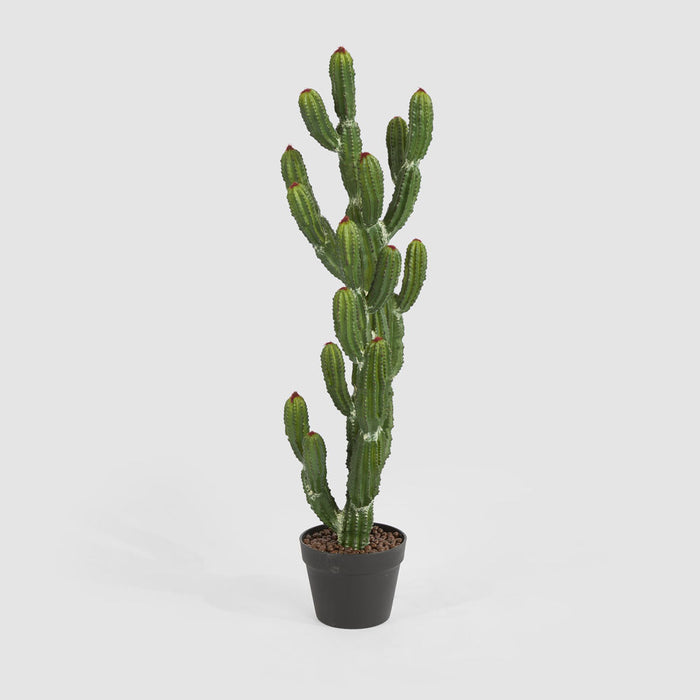 Artificial Potted Cactus 98Cm 98cm Green - FLORA DESIGNS