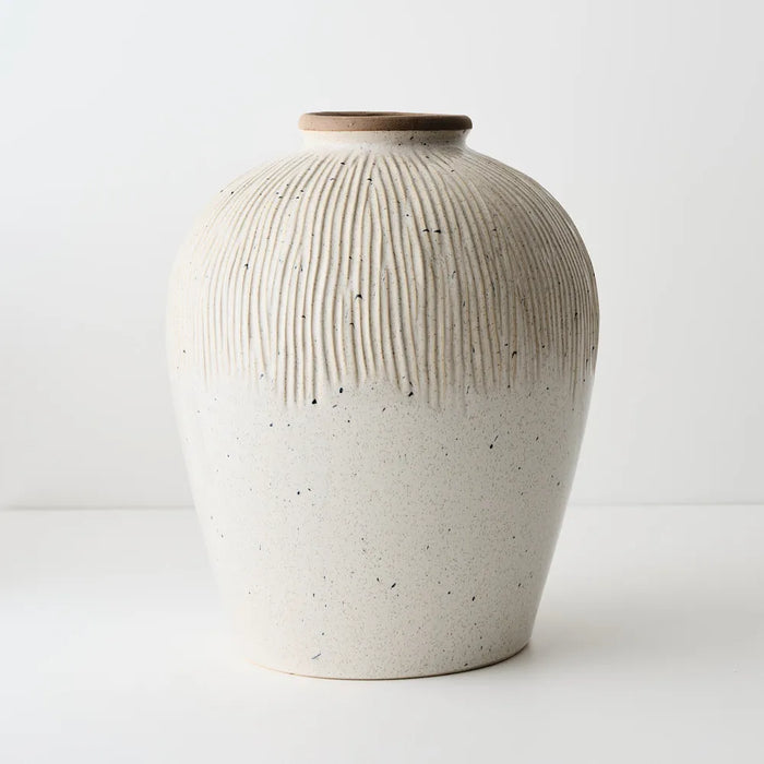 Castello Pot Praline Grey Brown, 35cm