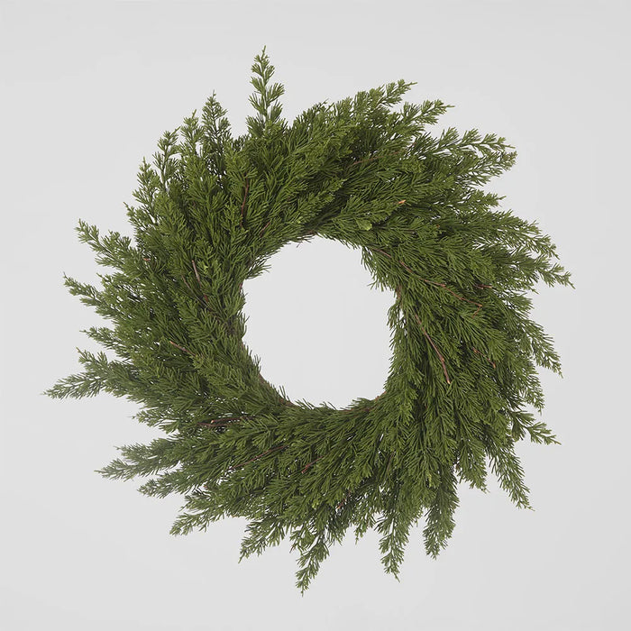Cedar Pine Wreath Green 65cm