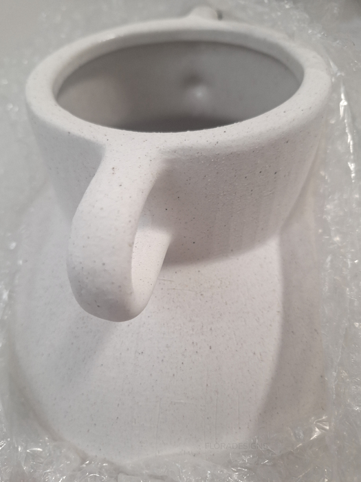 Coa Pot White Chalk 37cm- For Clearance