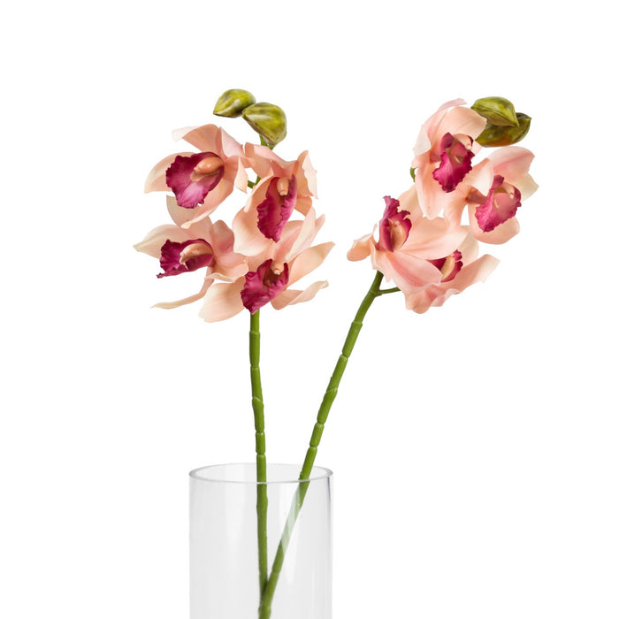 Cymbidium Orchid Spray 76cm Pink Set of 6