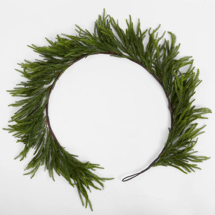 Cypress Real Touch Garland Green 180cm Pack of 2