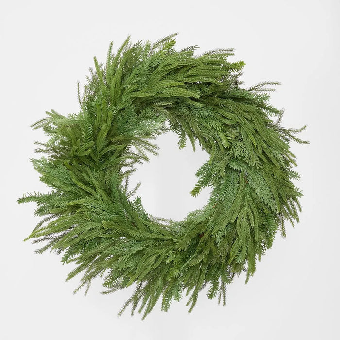 Cypress Wreath Mixed Green 91cm
