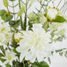 Artificial Dahlia Eucalyptus Mixed Arrangement in Vase 60cm White - FLORA DESIGNS