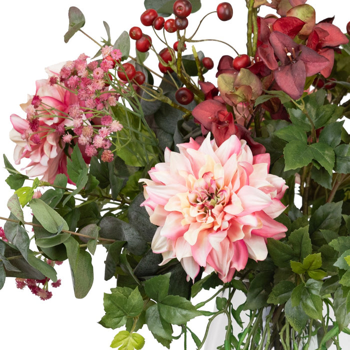 Dahlia Mixed Arrangement in Glass 64cm