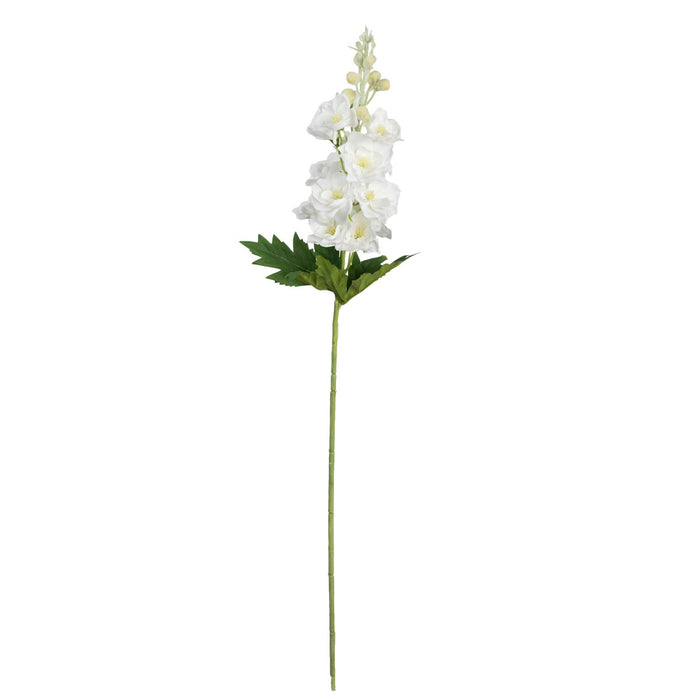 Delphinium Stem White 72cm Real Touch Pack of 6