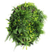 Slimline Artificial Green Wall Disc Art Country Fern 80cm - FLORA DESIGNS