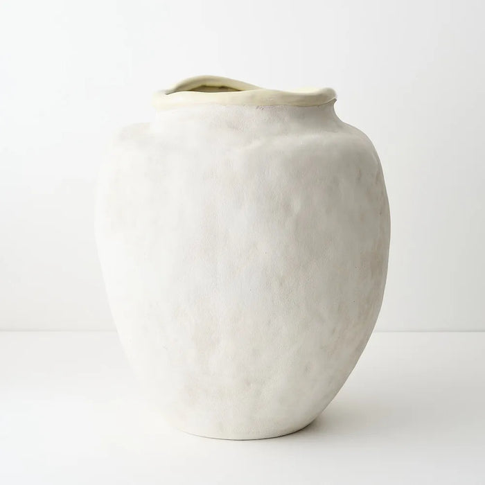 Echo Pot Cream White 44cm H