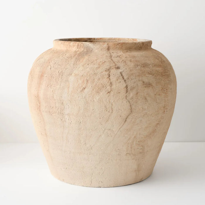 Elowen Pot Oak Brown, 38cm