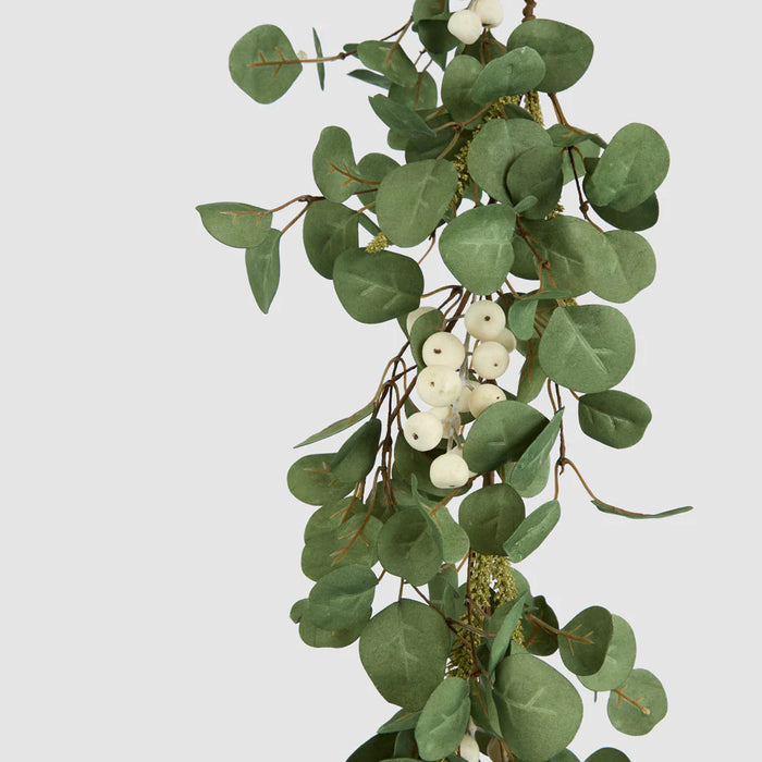 Eucalyptus White Berry Garland 180cm Pack of 2