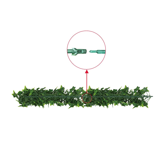 Extendable Hanging Bright Green Ivy Bushy Vine UV Resistant 55cm