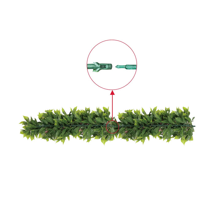 Extendable Hanging Flowering Pepperberry Garland UV Resistant 55cm