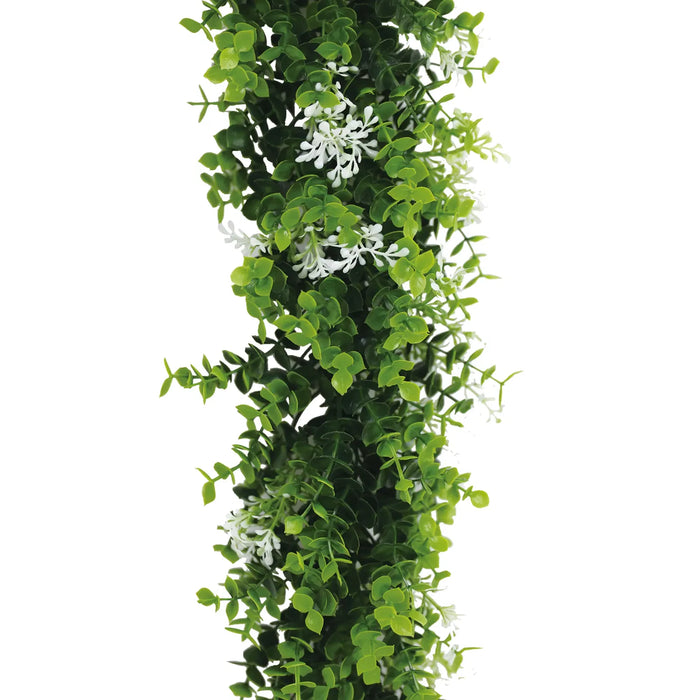 Extendable Hanging Flowering White Eucalyptus Vine UV Resistant 55cm